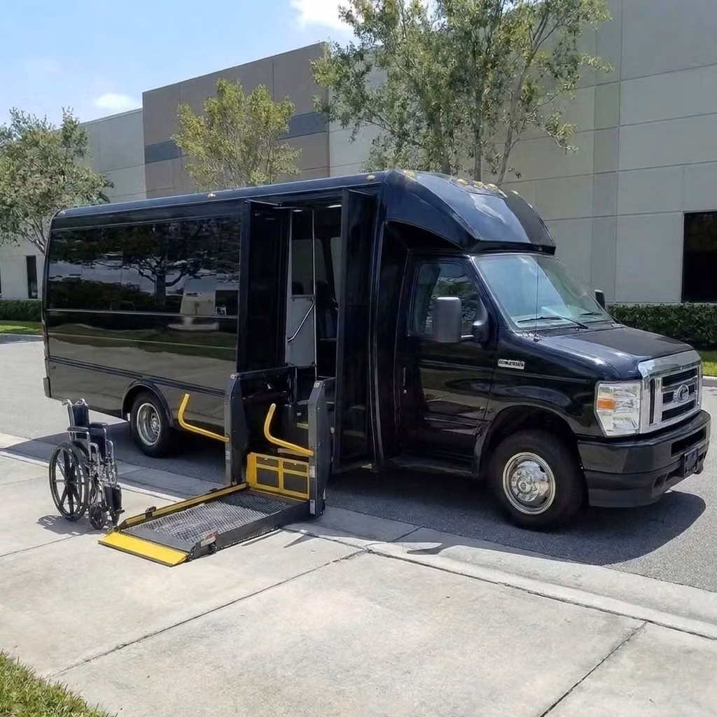 seaside 18 passenger minibus wheelchair lift