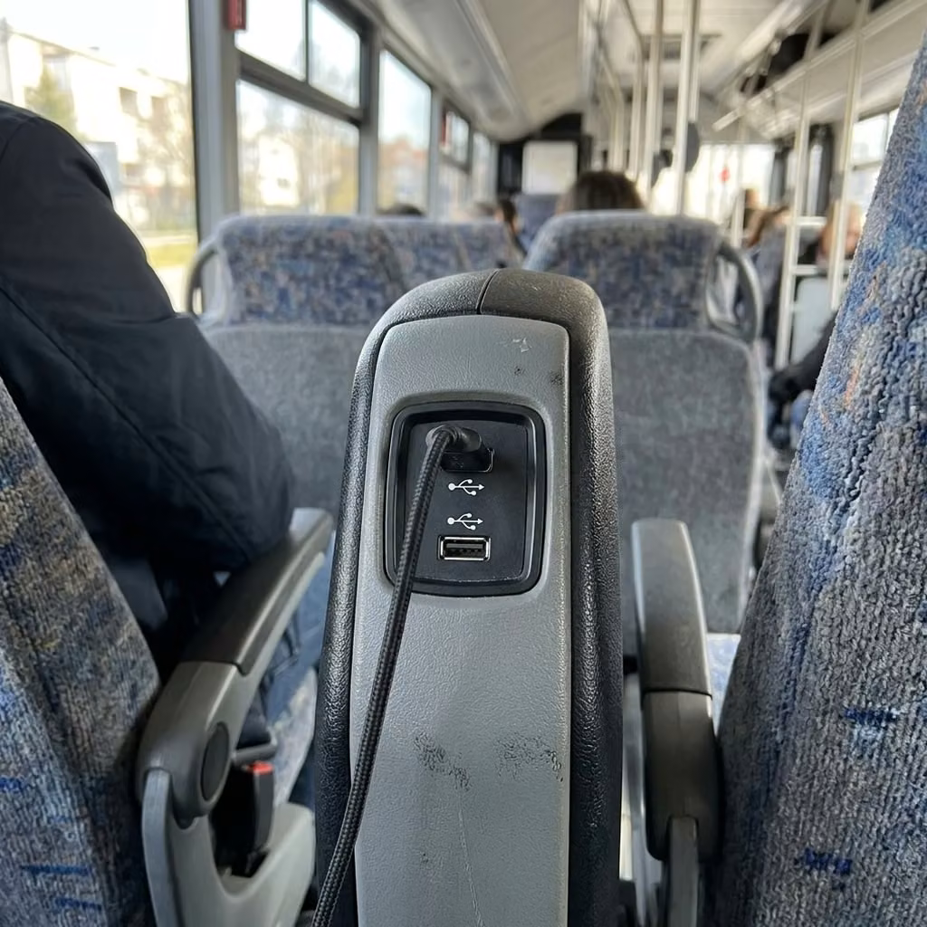seaside 28 passenger minibus usb charging