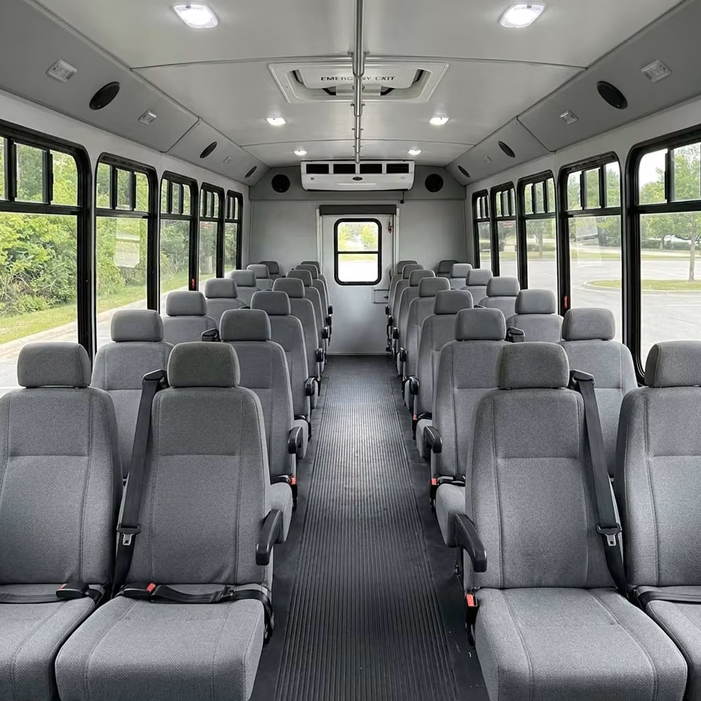 seaside 30 passenger minibus seating
