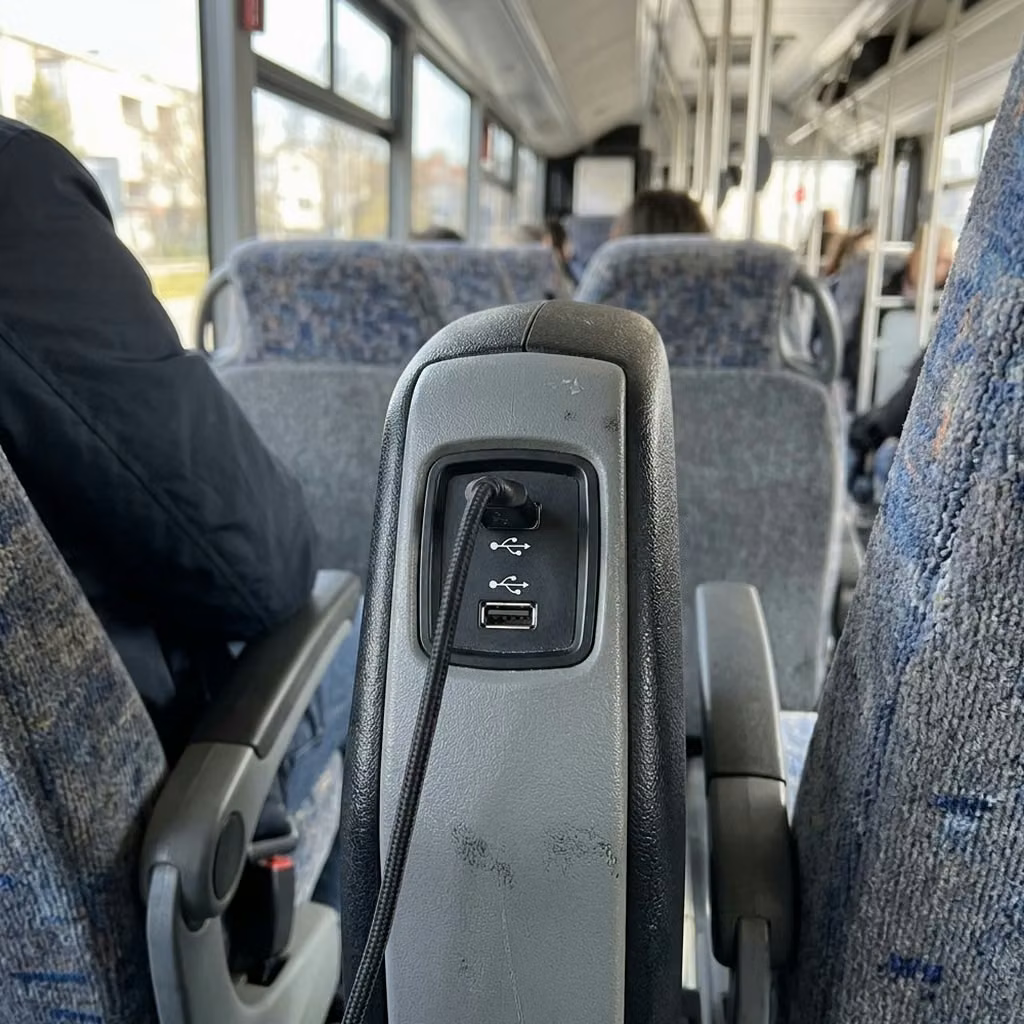 seaside 30 passenger minibus usb charging