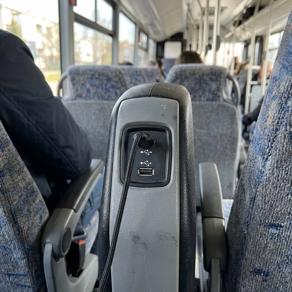 seaside 35 passenger minibus usb charging