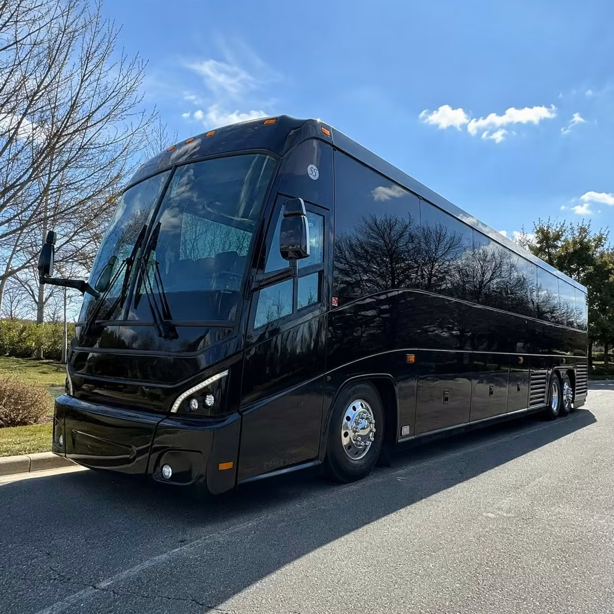 seaside 56 passenger charter bus rental