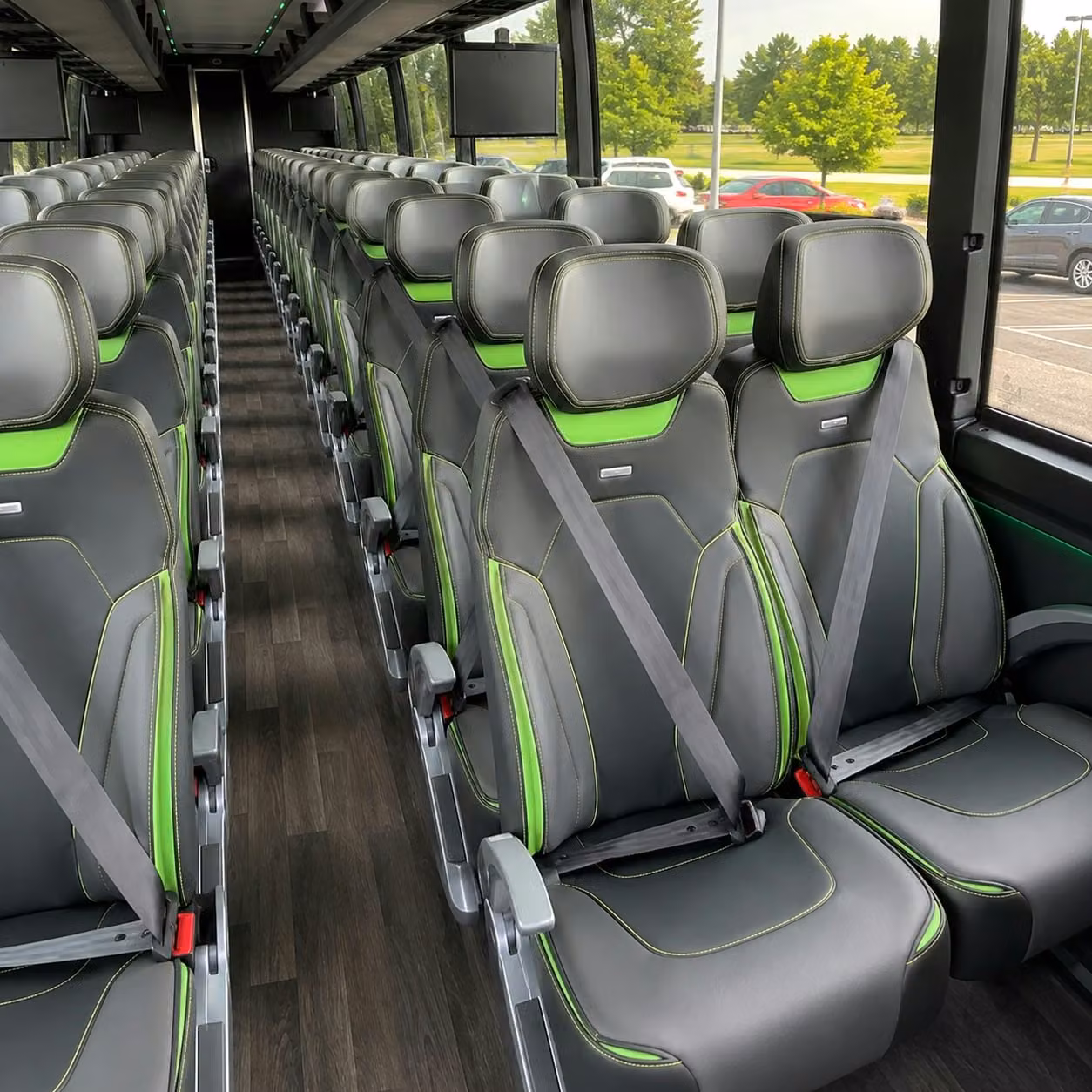 seaside charter bus interior 2