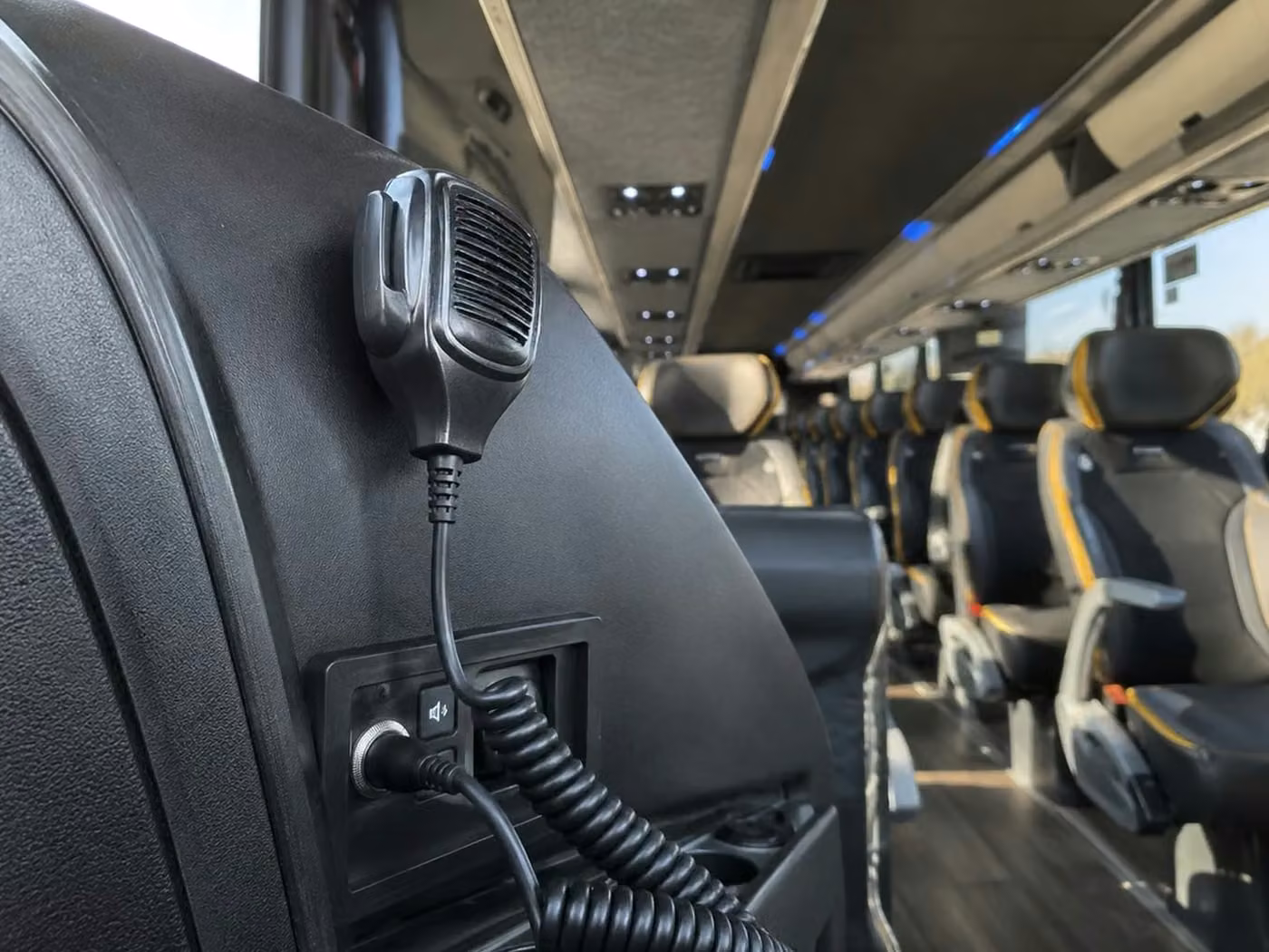 seaside charter bus pa system