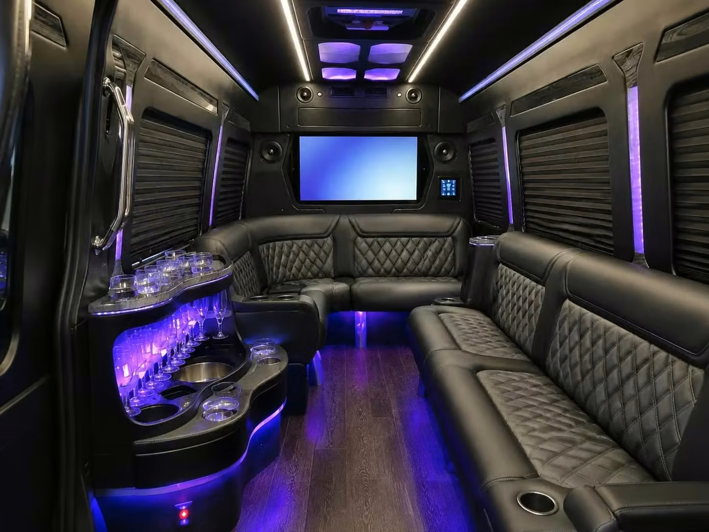 seaside party bus smart tvs