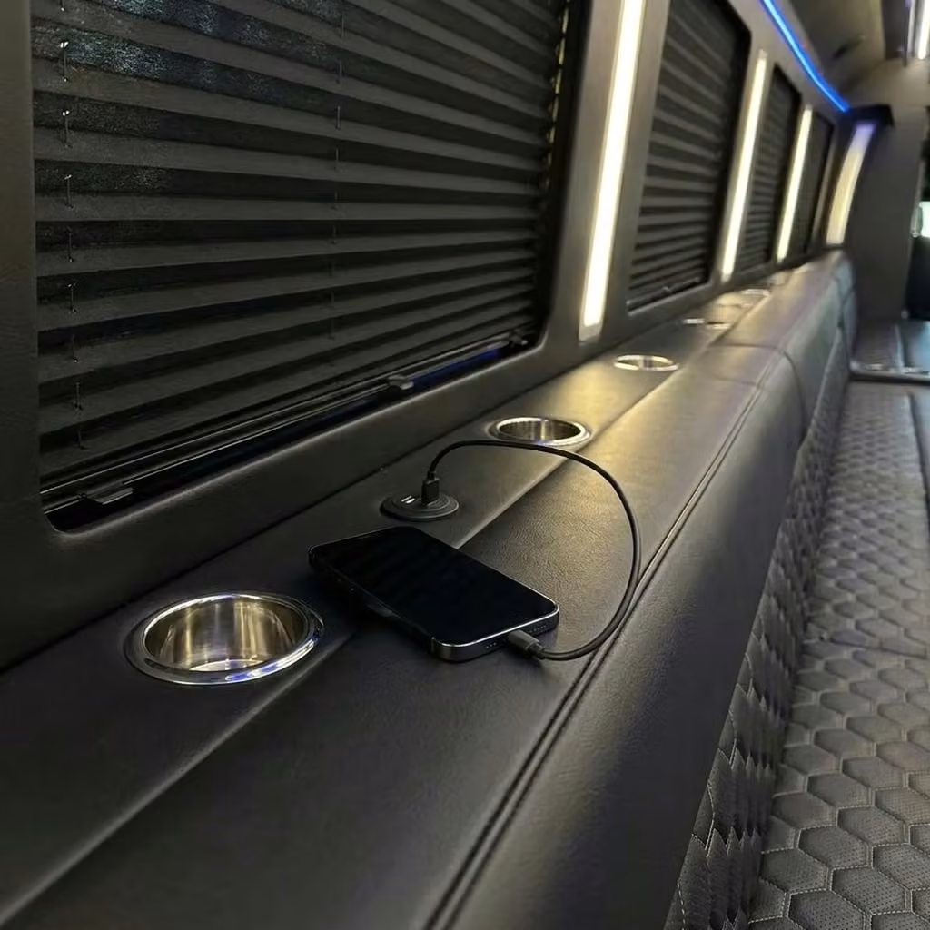 seaside party bus usb charging