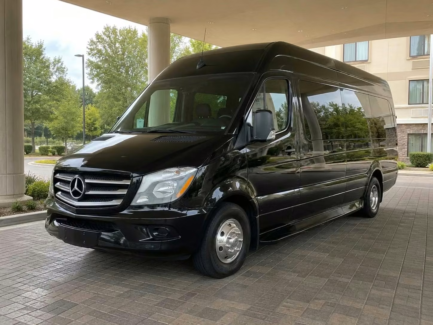 seaside sprinter van rental with driver tinted windows
