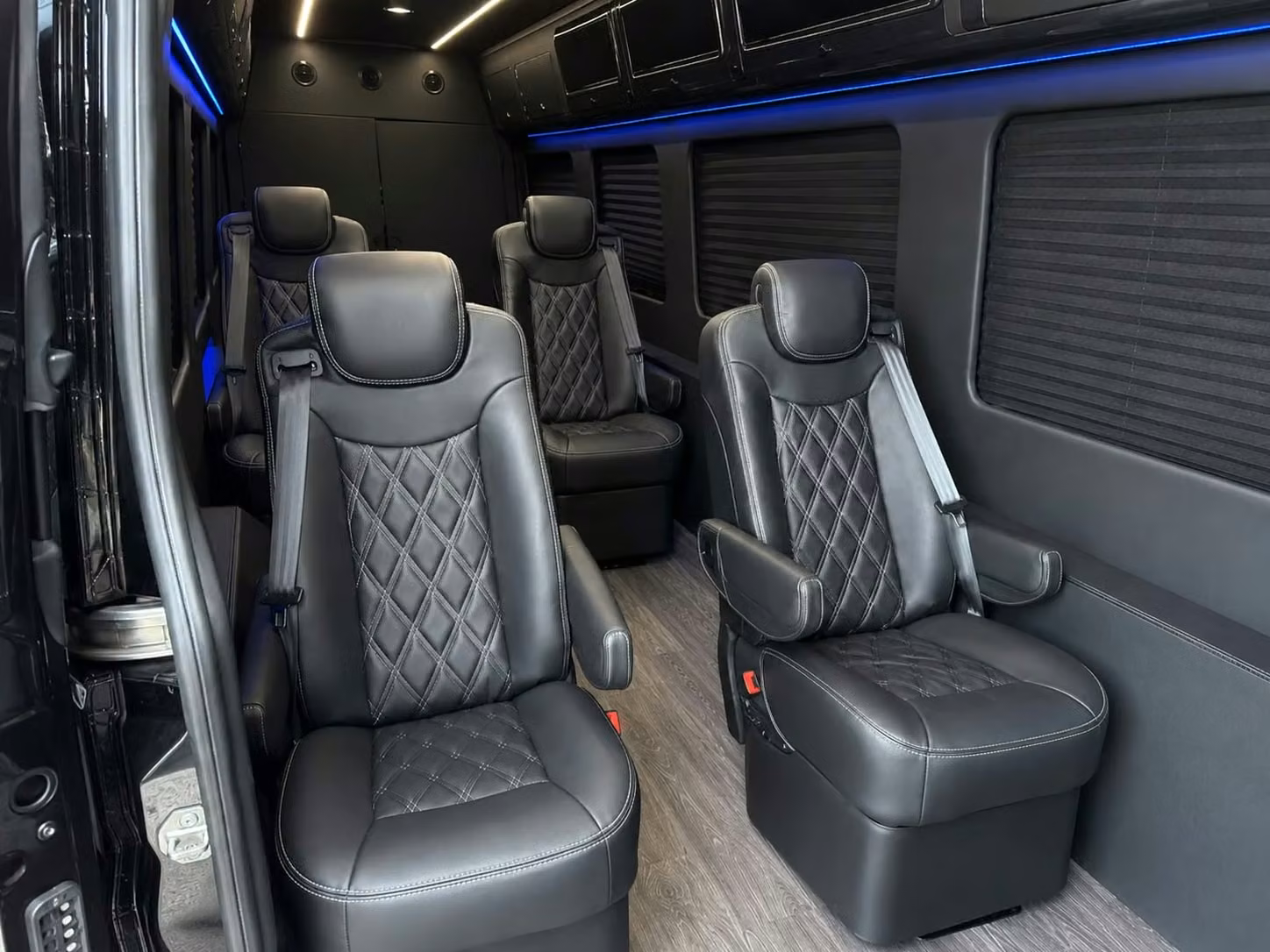 sprinter van with driver inside